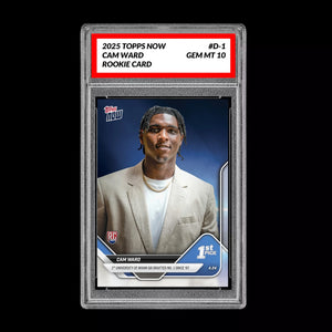 Graded 10 Cam Ward #D-1 1st Pick RC Rookie Card 2025 Topps Now Football Titans Football