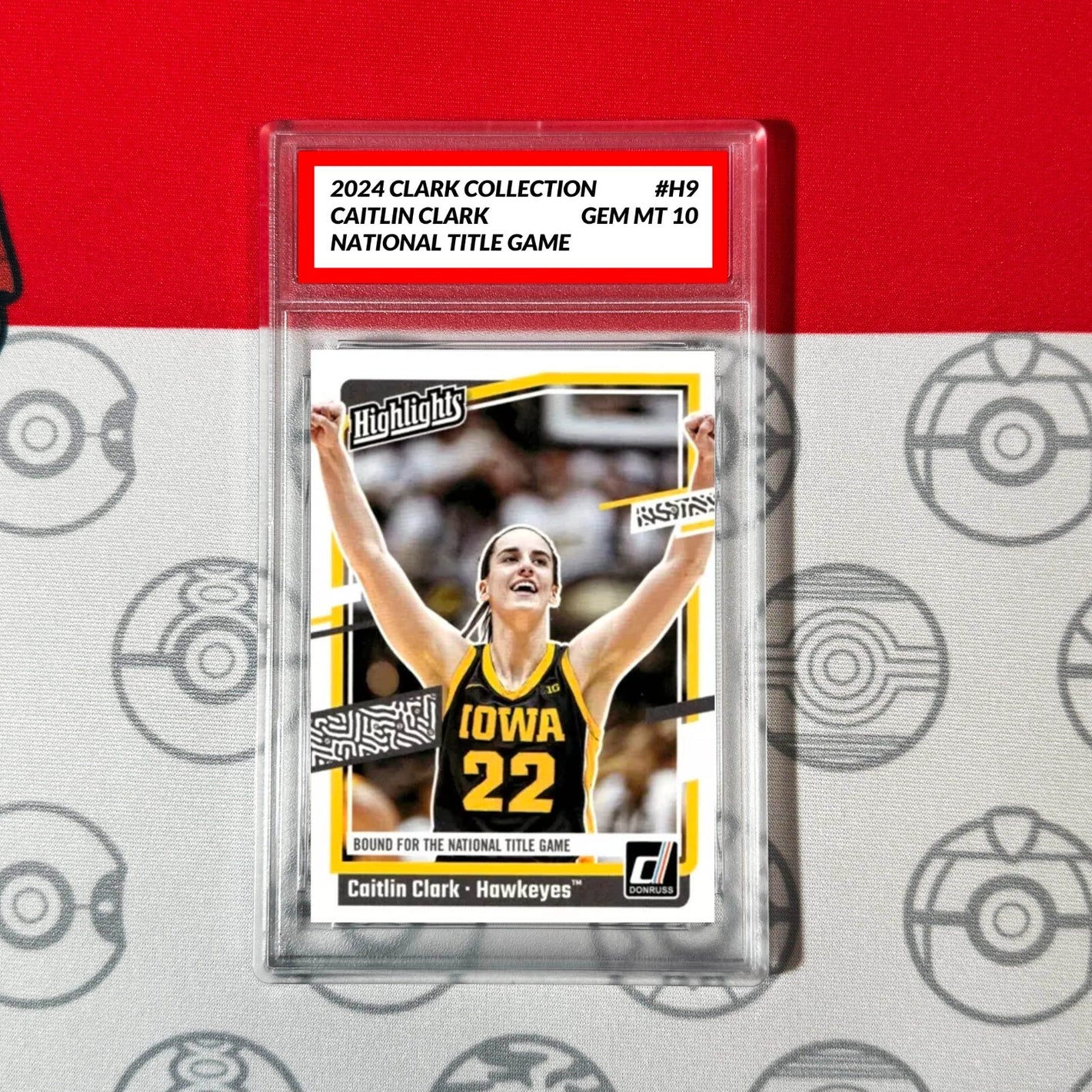Graded 10 Caitlin Clark Rookie Card RC 2024 Panini Donruss Collection #H9 Basketball