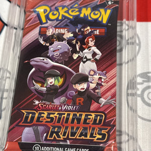 Graded 10 2025 Destined Rivals Team Rocket Art Sealed Booster Cards Pack