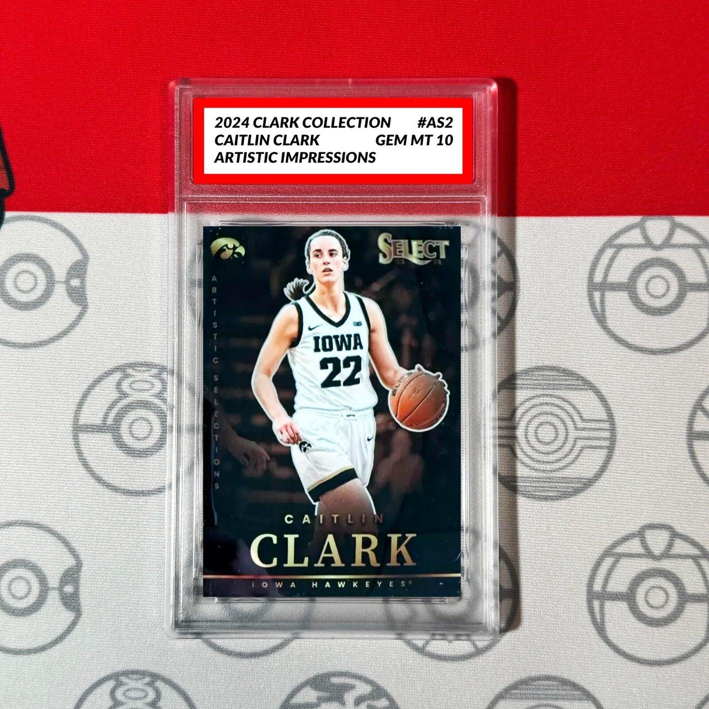Graded 10 CAITLIN CLARK RC 2024 Collection #AS2 Select Artistic Impressions SP Basketball