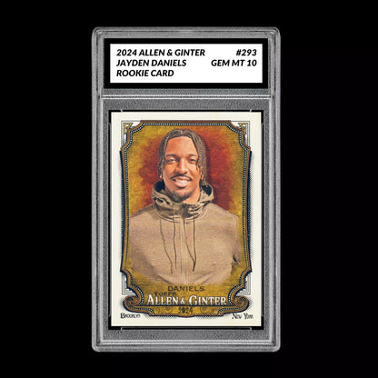 2024 Allen & Ginter Jayden Daniels Rookie Graded 10 Gem Mint RC Commanders Football