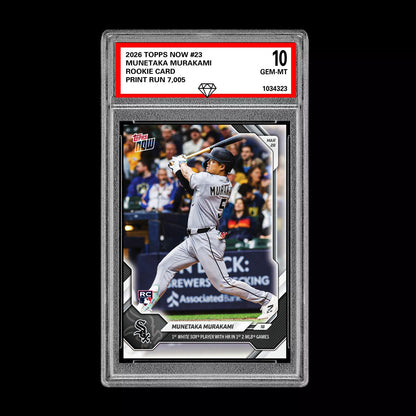 Graded 10 Munetaka Murakami Rookie RC Card #23 2026 Topps NOW Chicago White Sox  Baseball