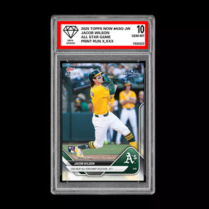 Graded 10 Jacob Wilson - 2025 TOPPS NOW #ASG-JW All-Star Game Set Baseball