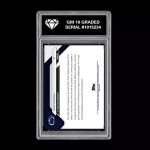 Graded 10 Gavin McKenna #2 Topps Now Bowman U Rookie Card Penn State Hockey RC Ice Hockey