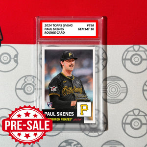 Graded 10 PAUL SKENES #768 RC Pittsburgh Pirates 2024 Topps Living Card  Baseball