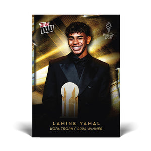 Graded 10 Lamine Yamal #3 2024 Kopa Trophy Winner Topps Now RC Rookie Soccer