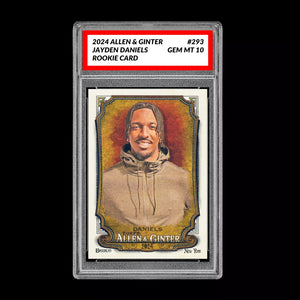 2024 Allen & Ginter Jayden Daniels Rookie Graded 10 Gem Mint RC Commanders Football