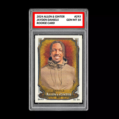 2024 Allen & Ginter Jayden Daniels Rookie Graded 10 Gem Mint RC Commanders Football