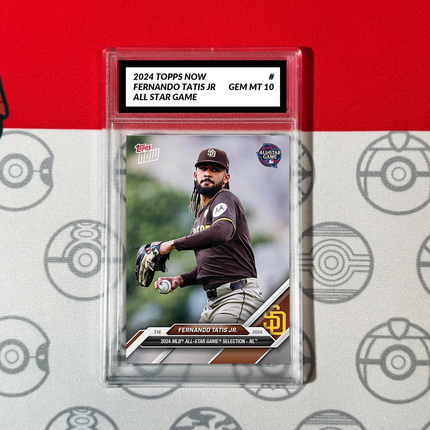 Graded 10 2024 Topps Now FERNANDO TATIS JR All Star SAN DIEGO PADRES Baseball