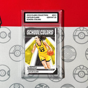 Graded 10 Caitlin Clark 2024 Panini #SC3 Collection School Colors RC Rookie Card Basketball
