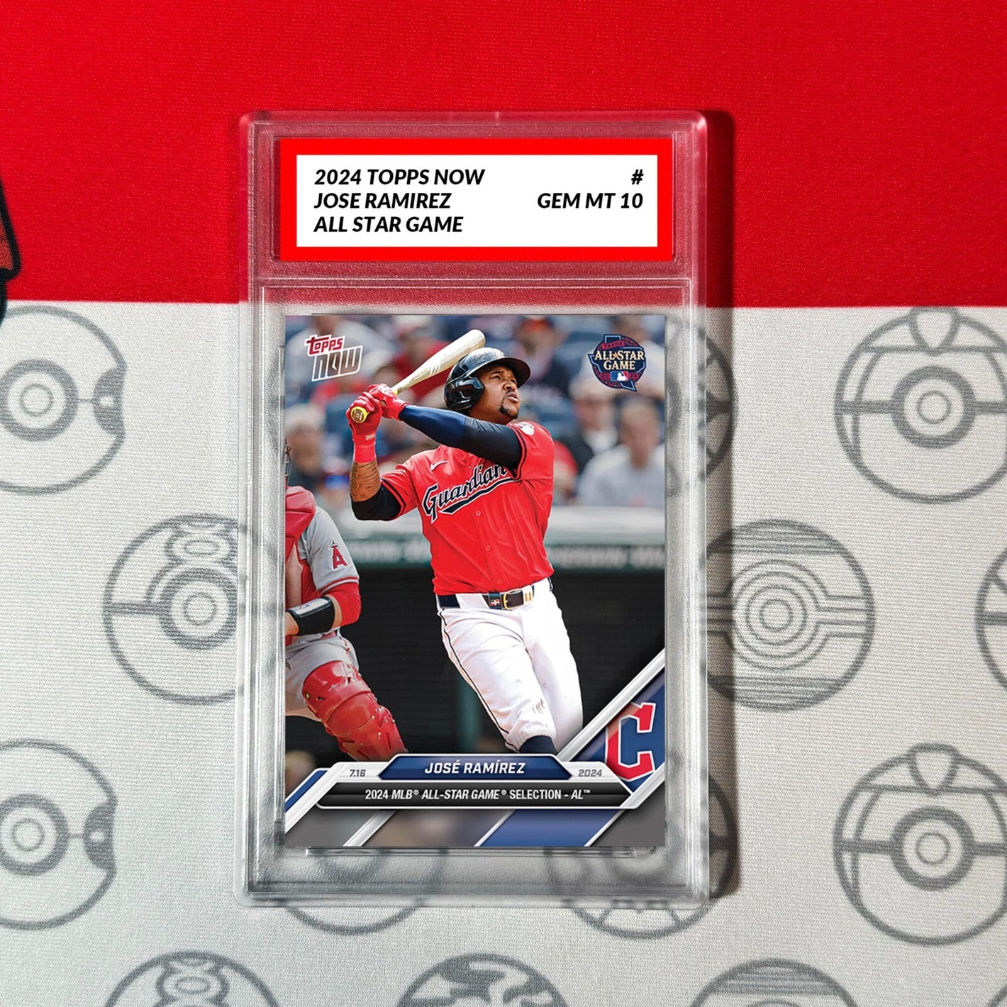 Graded 10 2024 Topps Now JOSE RAMIREZ All Star CLEVELAND GUARDIANS Baseball
