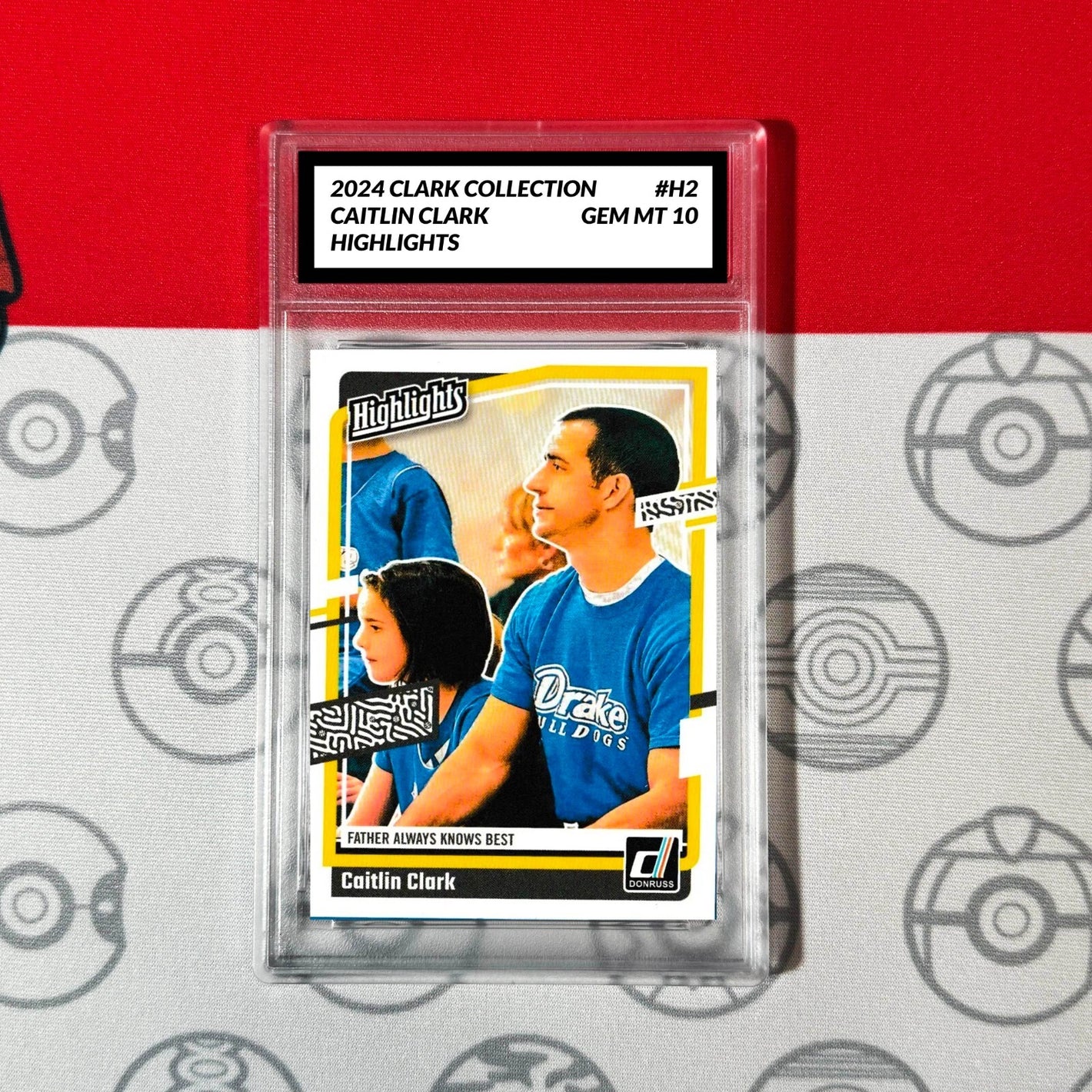 Graded 10 2024 Panini Caitlin Clark Collection Donruss Highlights H2 RC ROOKIE Basketball