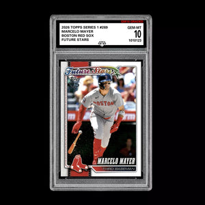 Graded 10 Marcelo Mayer Future Stars RC 2026  Topps Series 1 Boston Red Sox Baseball