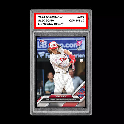 Graded 10 Alec Bohm 2024 Topps #429 Home Run Derby Philadelphia Phillies Baseball