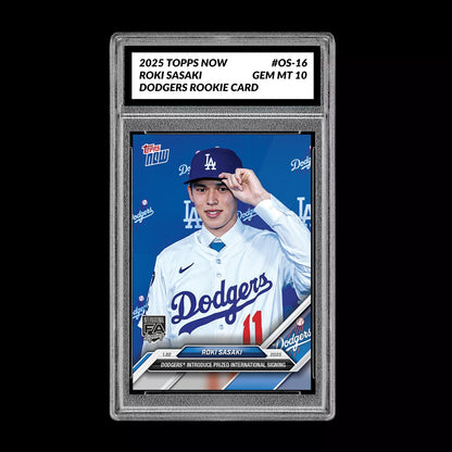 Graded 10 Roki Sasaki 2025 MLB TOPPS NOW OS-16 LA Prized Dodgers FA Baseball