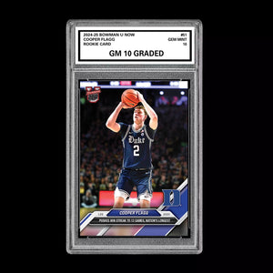 GRADED 10 Cooper Flagg 2024-25 Bowman U NOW Basketball Card 51 RC ROOKIE  Football