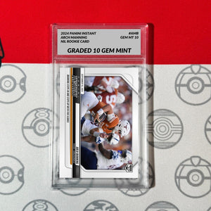 Graded 10 ARCH MANNING #AMB RC Rookie Card 2024 Panini Instant NIL Texas ARCHIE Football