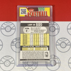 Graded 10 1990 FLEER BASKETBALL #8 LARRY BIRD CELTICS HOF GEM MINT Basketball