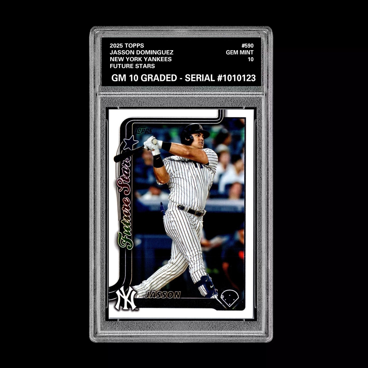 Graded 10 Jasson Dominguez #590 2025 Topps Future Stars New York Yankees Baseball