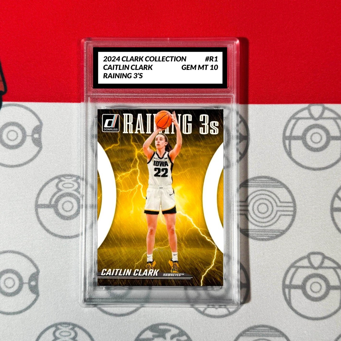 Graded 10 Caitlin Clark RC Rookie 2024 Caitlin Clark Collection #R1 Raining 3's Basketball