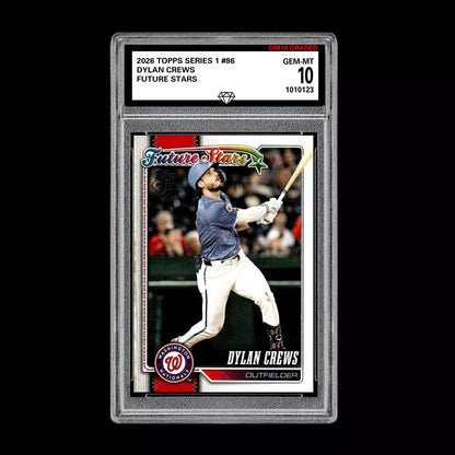 Graded 10 Dylan Crews #86 2026 Topps Series 1 Washington Nationals Baseball