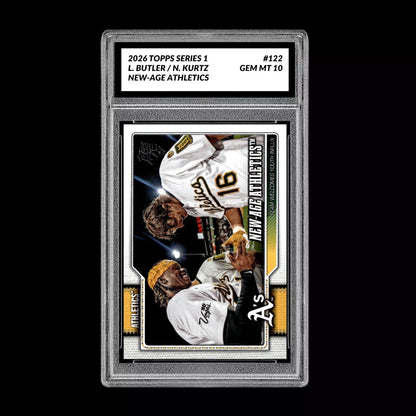 Graded 10 Lawrence Butler / Nick Kurtz 2026  Topps Series 1 Athletics Baseball