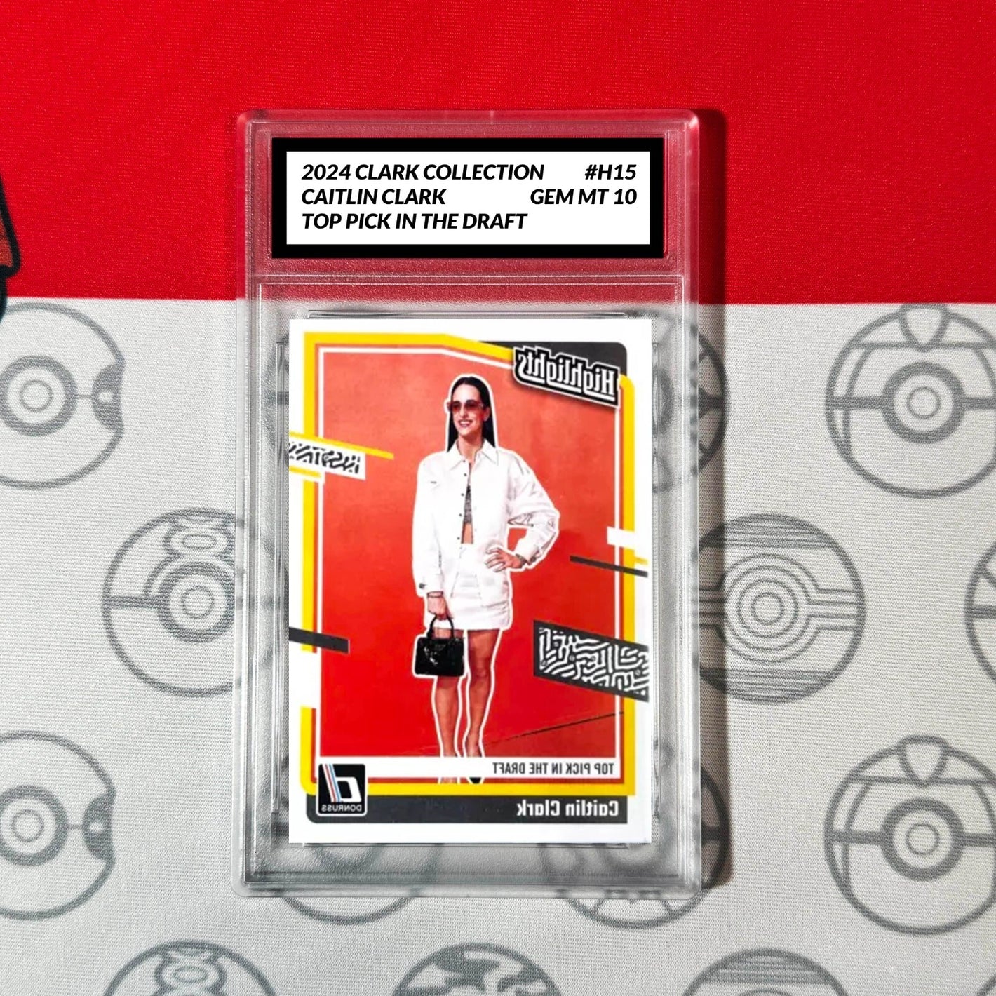 Graded 10 Caitlin Clark Rookie Card RC 2024 Panini Donruss Collection #H15 Basketball