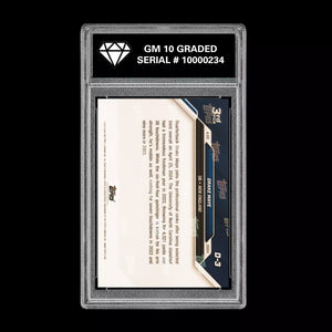 Graded 10 Drake Maye RC Rookie 2024 NFL Draft TOPPS NOW #D-3 3rd Pick Patriots Football