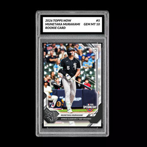 Graded 10 Munstaka Murakami RC Rookie #5 2026 Topps Now MLB Opening Day  Baseball