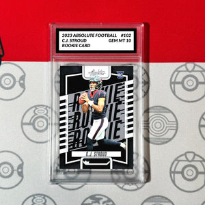 Graded 10 C.J. Stoud Rookie Card RC 2023 Panini Absolute Football #102 Football