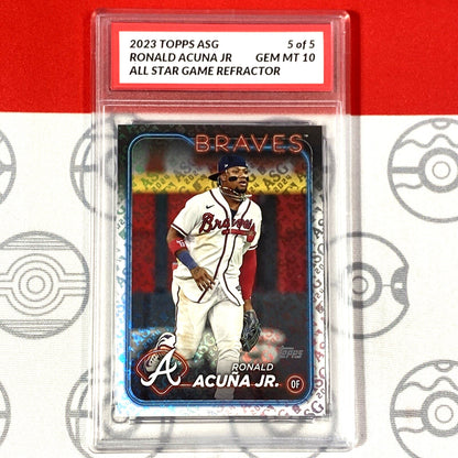 Graded 10 Ronald Acuna Jr 5 of 5 2024 All-Star Game Image Variation SP SSP Baseball