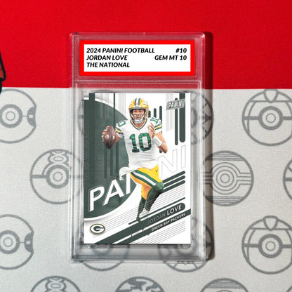 Graded 10 2024 Panini Football #10 Jordan Love Green Bay Packers The National Football