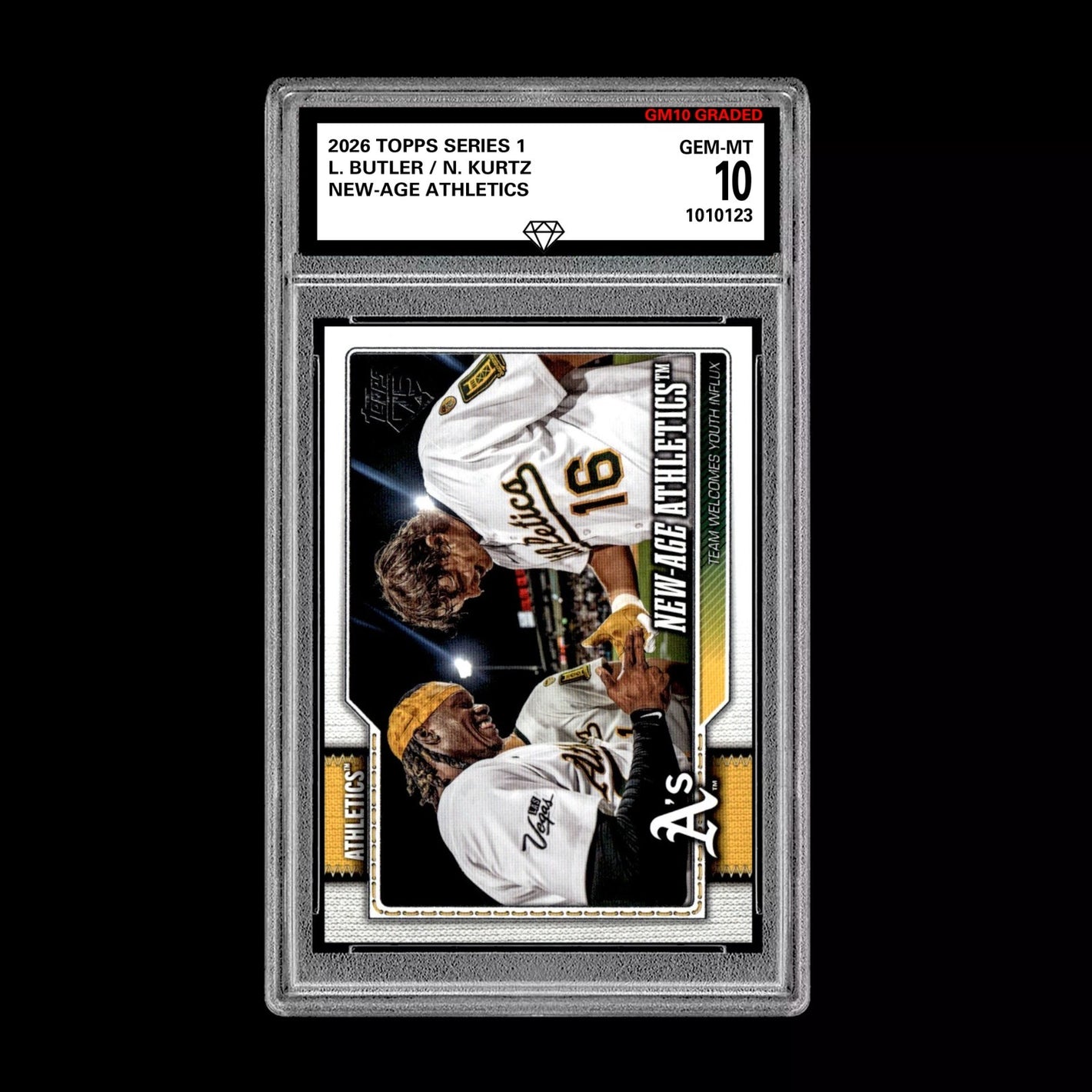 Graded 10 Lawrence Butler / Nick Kurtz 2026  Topps Series 1 Athletics Baseball