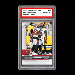 GM10 Graded 10 Emeka Egbuka RC ROOKIE SP 2025 Panini Instant NFL #36  Football