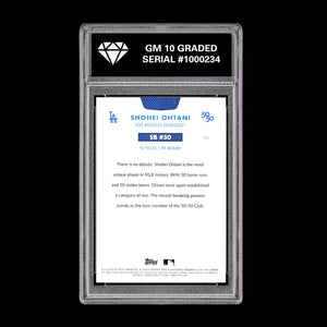 Graded 10 SHOHEI OHTANI SB #50 - 2024 Topps 50/50 Card #98 Dodgers MLB History Baseball