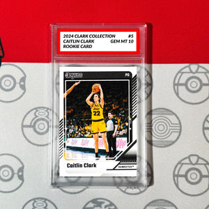 Graded 10 Caitlin Clark Rookie Card RC 2024 Panini Donruss Clark Collection #5 Basketball