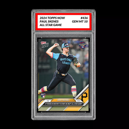 Graded 10 Paul Skenes 2024 Topps #436 RC Rookie All Star Game Pittsburgh Pirates Baseball