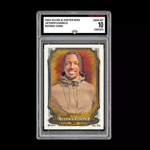 2024 Allen & Ginter Jayden Daniels Rookie Graded 10 Gem Mint RC Commanders Football