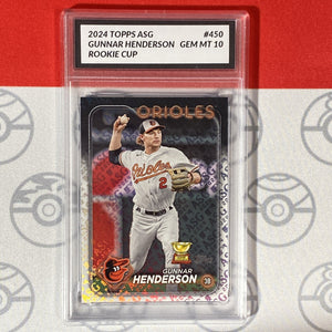 Graded 10 Gunnar Henderson 450 2024 All-Star Game RC Rookie Cup Baseball