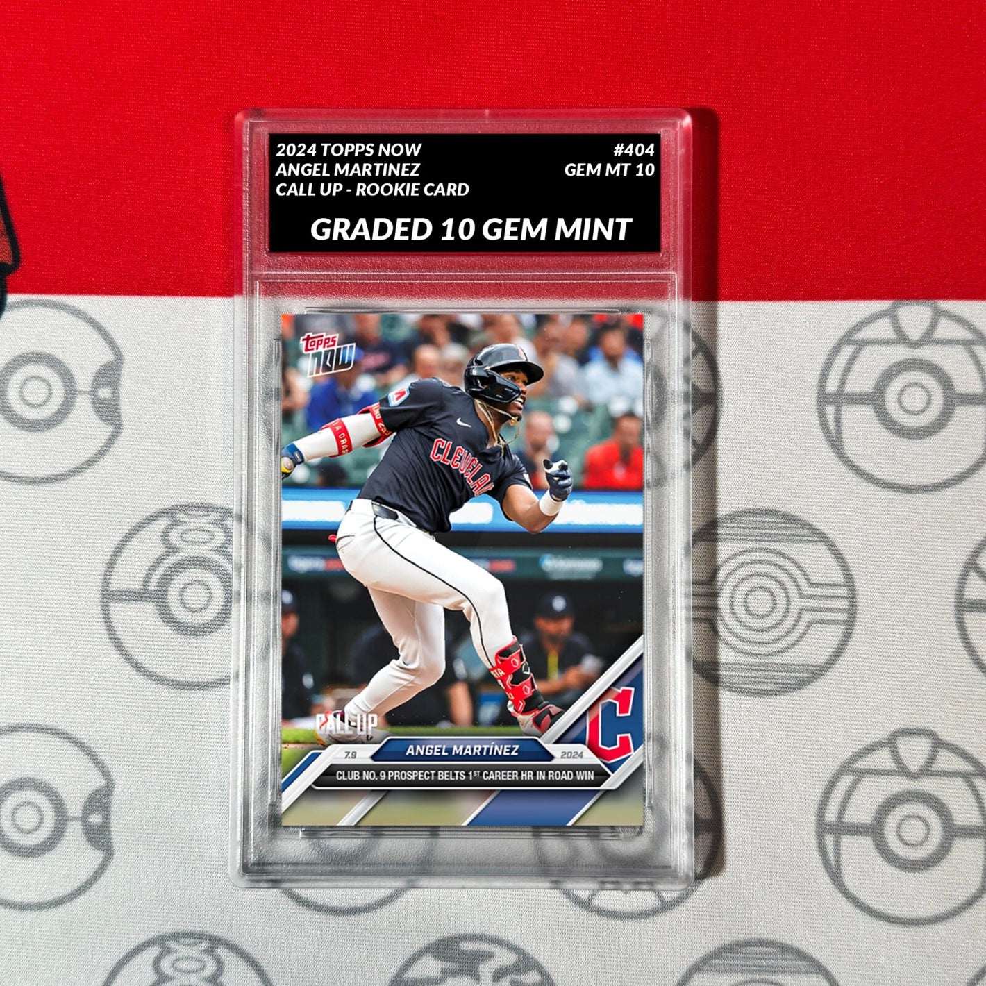 Graded 10 2024 Topps Now MLB #404 Angel Martinez RC CALL-UP Guardians Baseball