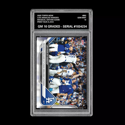 Graded 10 2025 Topps Now Shohei Ohtani Dodgers World Series 10/17 #883  Baseball