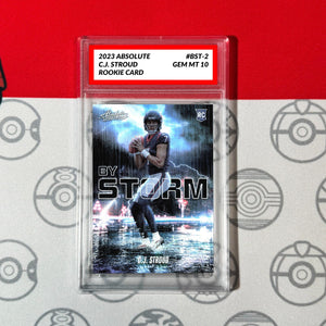 Graded 10 CJ Stroud Rookie Card RC By Storm 2023 Panini Absolute Football #BST-2 Football