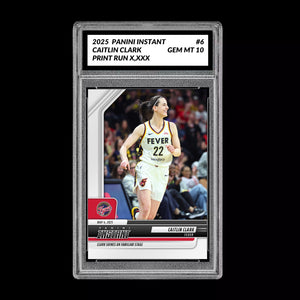 Graded 10 Caitlin Clark #6 2025-26 Panini Instant WNBA INDIANA FEVER  Basketball