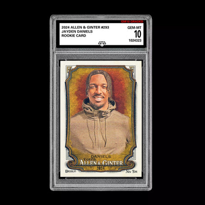 2024 Allen & Ginter Jayden Daniels Rookie Graded 10 Gem Mint RC Commanders Football