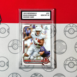 Graded 10 2022 1st Bowman U Bijan Robinson Rookie RC #31 Falcons 1st Bowman Card Football