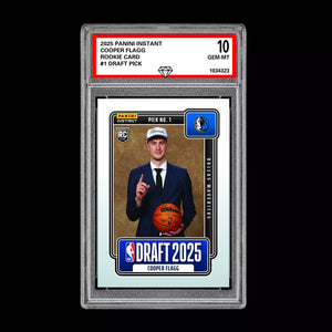 GM10 Graded 10 Cooper Flagg RC Rookie 2025-26 Panini Instant Draft #1  Basketball