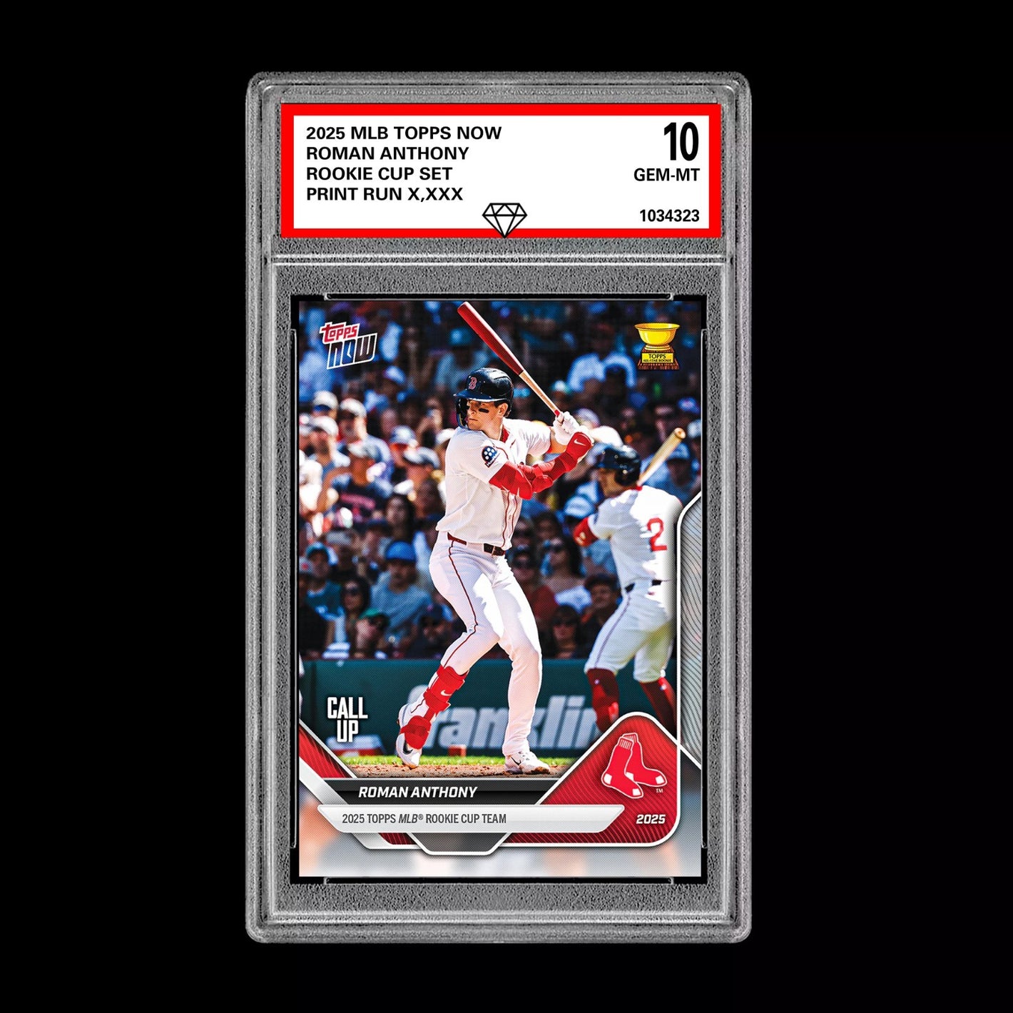 Graded 10 Roman Anthony RC Rookie Cup 2025 Topps NOW Baseball Card Presale Baseball