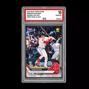 Graded 10 Roman Anthony RC Rookie Cup 2025 Topps NOW Baseball Card Presale Baseball