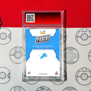 Graded 10 2024 Panini Football #14 Aidan Hutchinson Detroit Lions The National Football