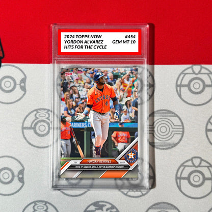 Graded 10 Yordan Alvarez - 2024 MLB TOPPS NOW® Card 454 Houston Astros Baseball